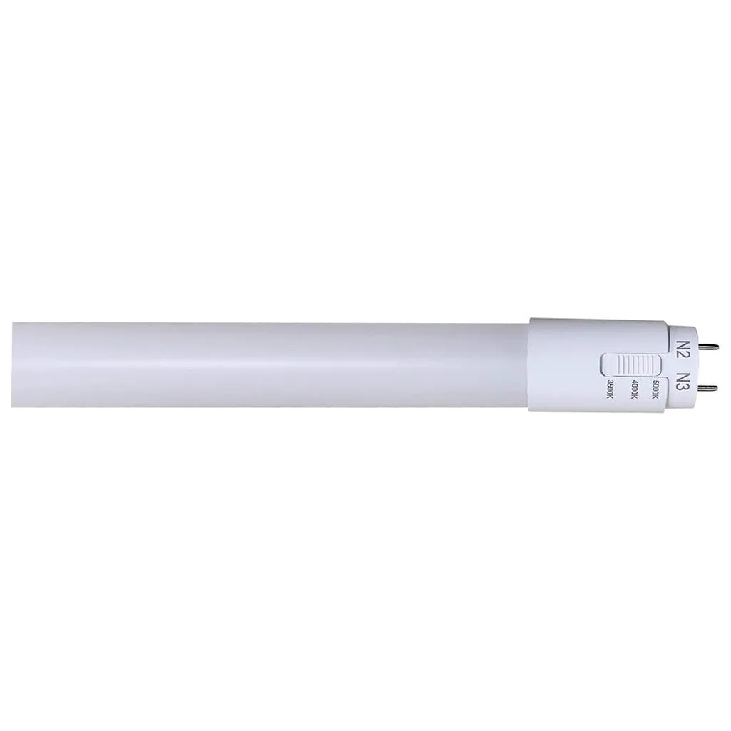 10W T8 LED - CCT Selectable - Medium bi-pin base - 50000 Hours - Type A/B - Ballast Bypass or Direct Replacement - Single or Double Ended Wiring - Glass with PET coating - 25-Pack