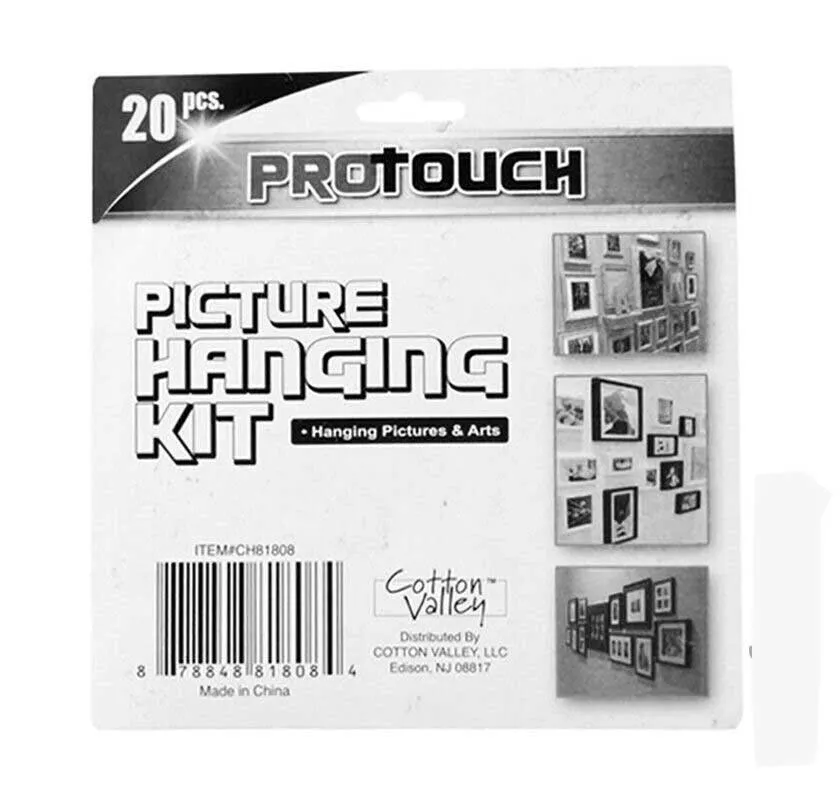 116 PCS Picture Hanging Kit Assortment Wire Hanger Hooks Spirit Level Nails