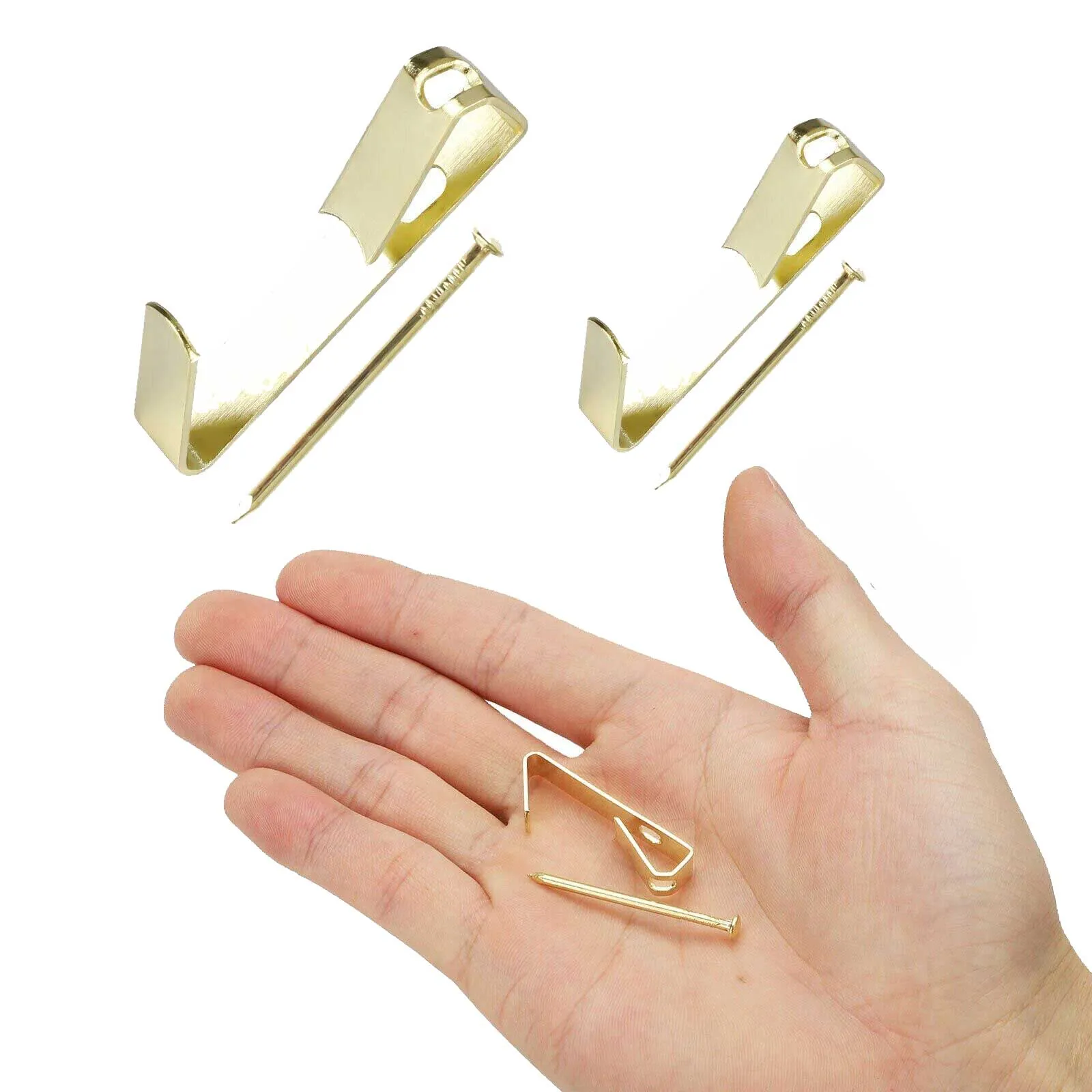 116 PCS Picture Hanging Kit Assortment Wire Hanger Hooks Spirit Level Nails