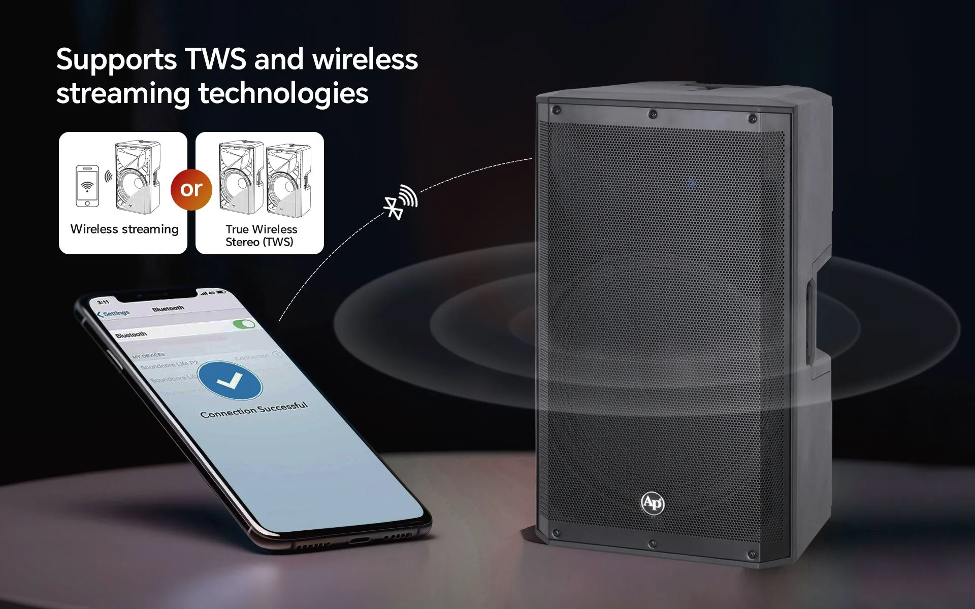 15" 2-Way Professional Active Loudspeaker ( DJPW-X15-DSP)
