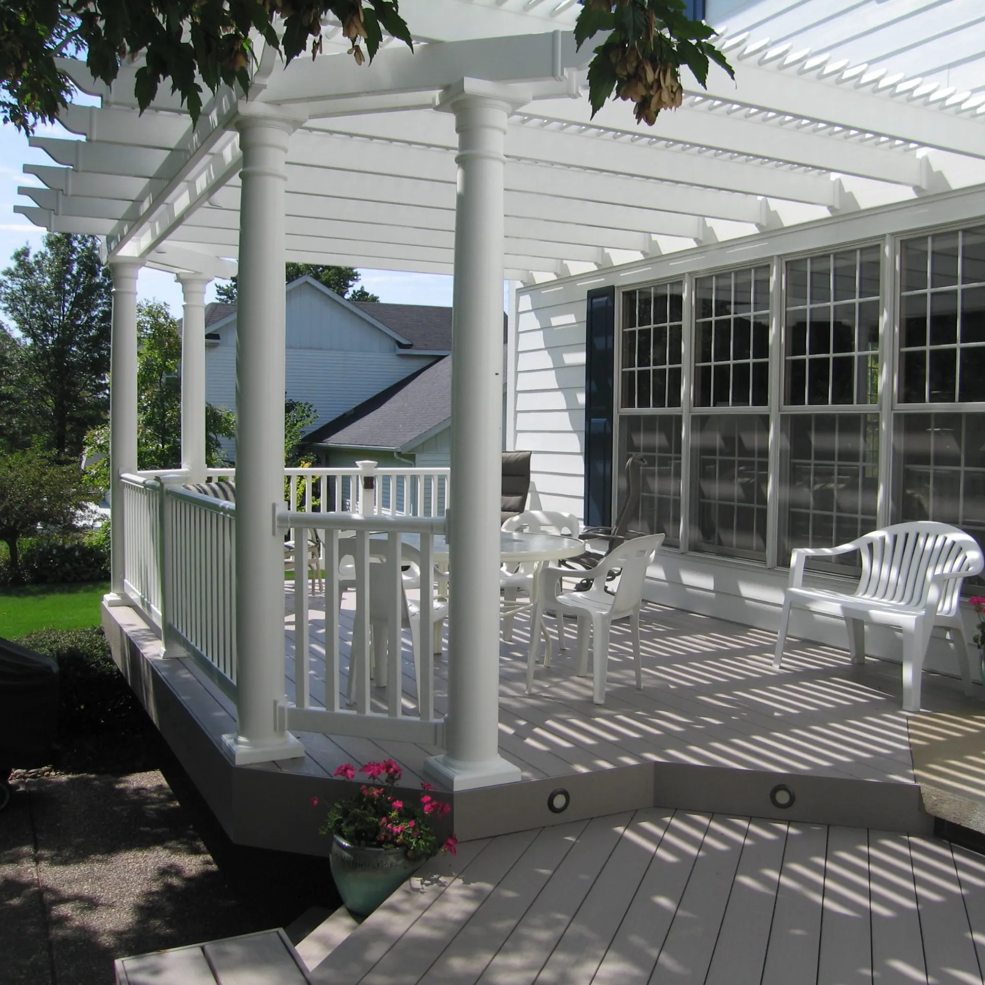18' x 8' Wall-Mount Pergola - Made in USA