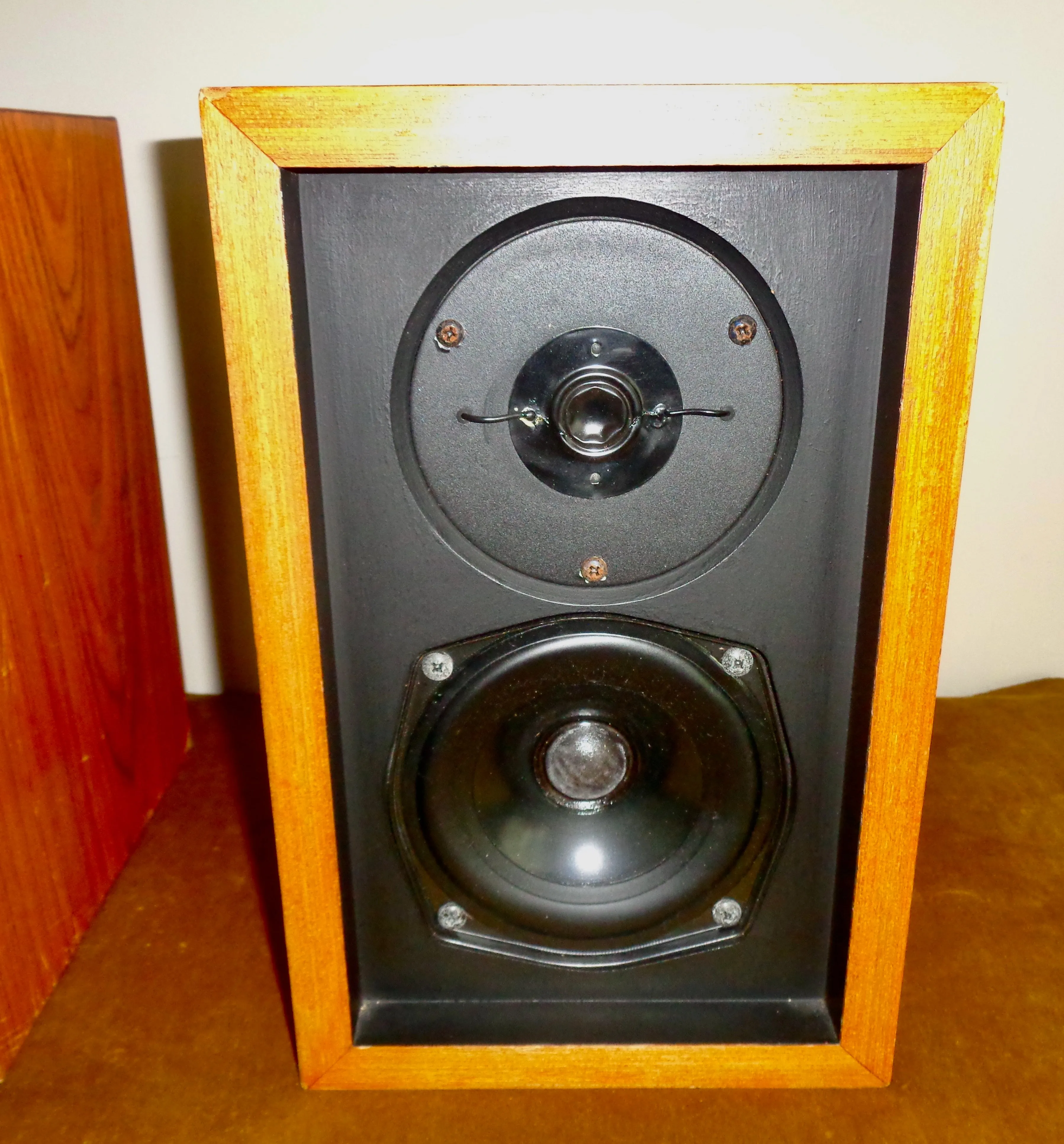 1970s BBC LS3/5A Clone Audio Bookshelf Speakers With KEF Drive Units