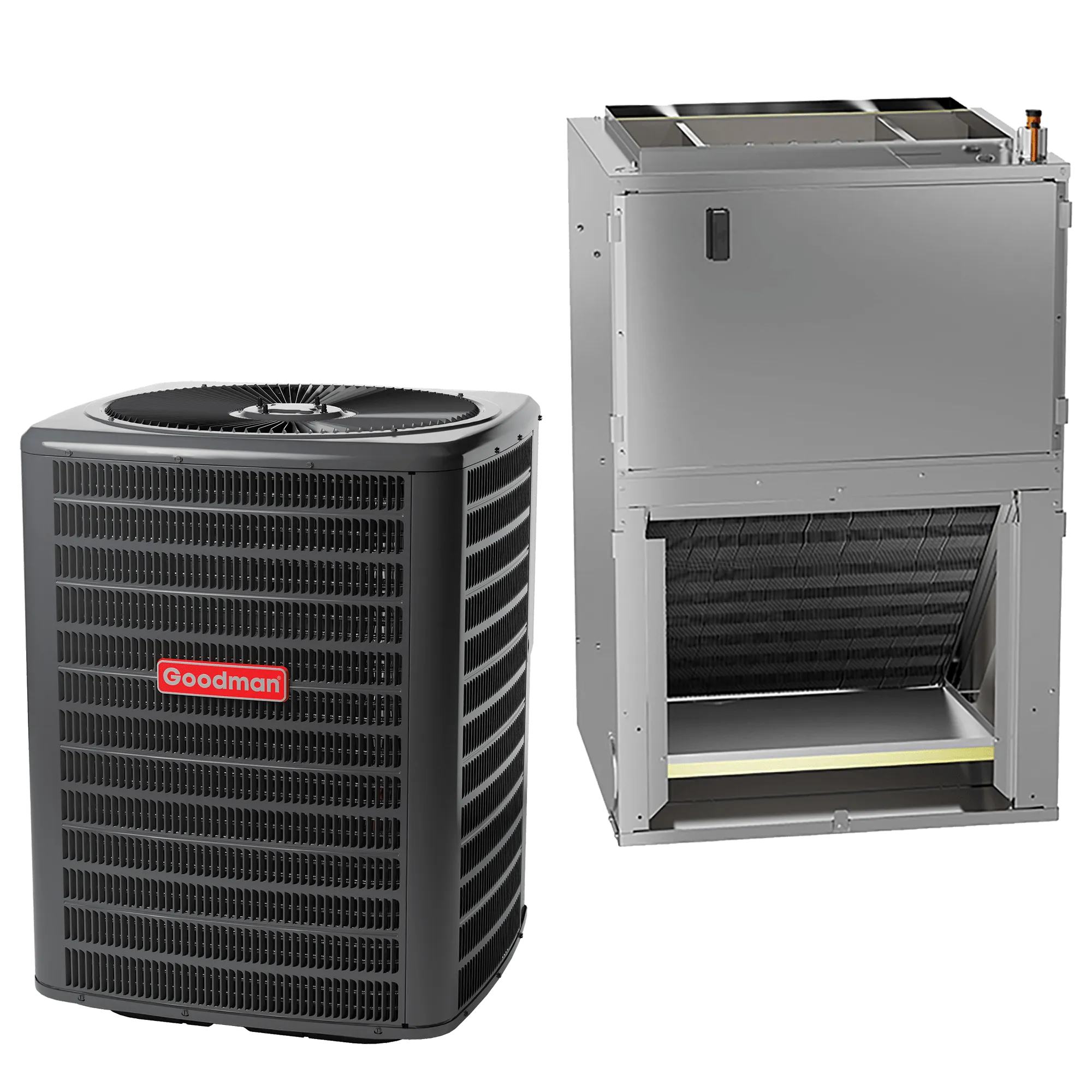 2 Ton 15 SEER2 R32 Goodman Wall Mount Multi -Family Central Air Conditioner with 8kW Heater