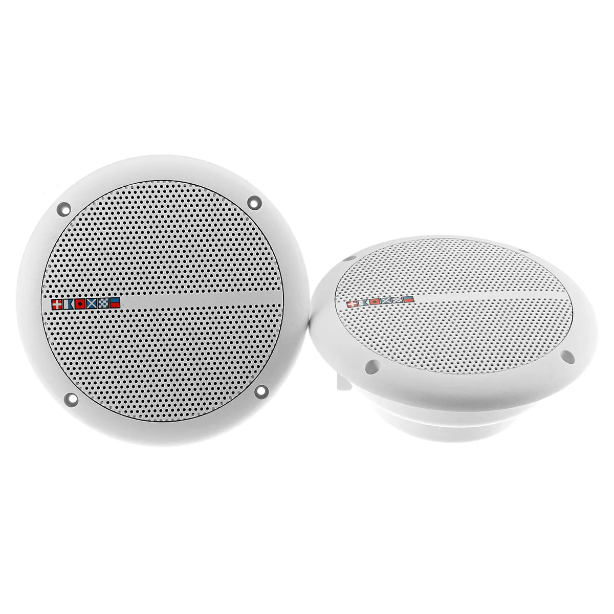 2Pcs Waterproof Ceiling Speaker Systems 2-Way Mount Home Theater Loundspeaker Amplifier In-Wall/Boat/Car/Marine Music Player