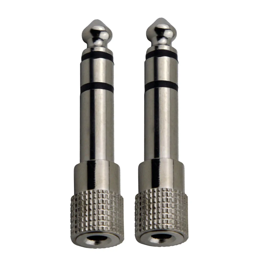 2x Pig Hog Solutions 3.5mm(F) to 1/4"(M) Stereo Adapter