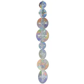 3D Prismatic Snowflake Gleam 'N Garland