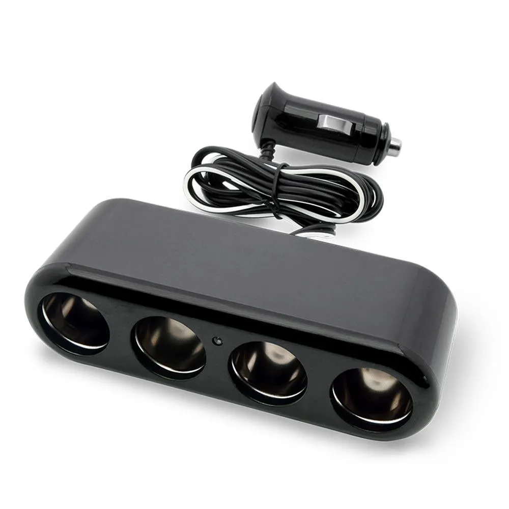 4-Way Cigarette Lighter 12V Automotive Socket Extender