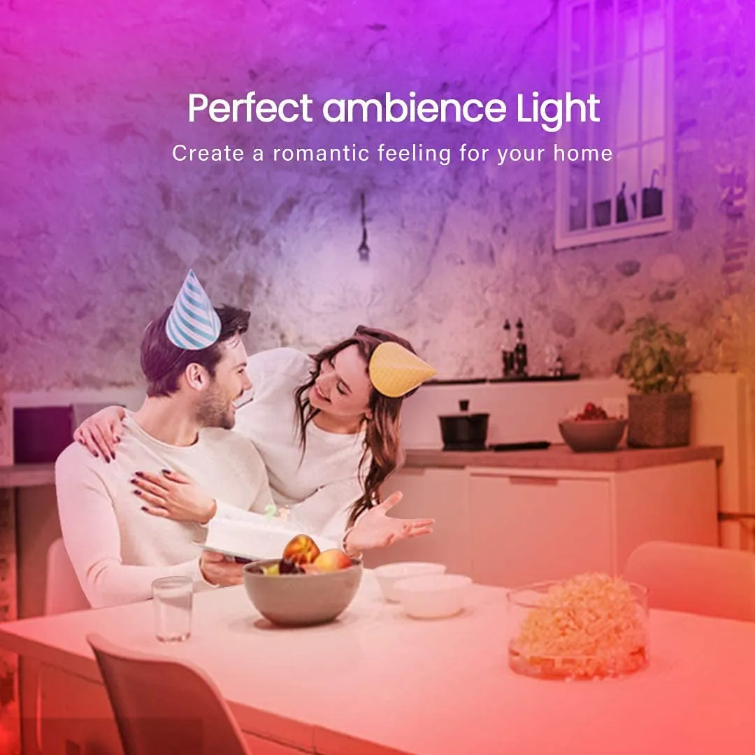 50 FT LED Strip Lights, Bluetooth LED Lights, Color Changing Light Strip with Music Sync