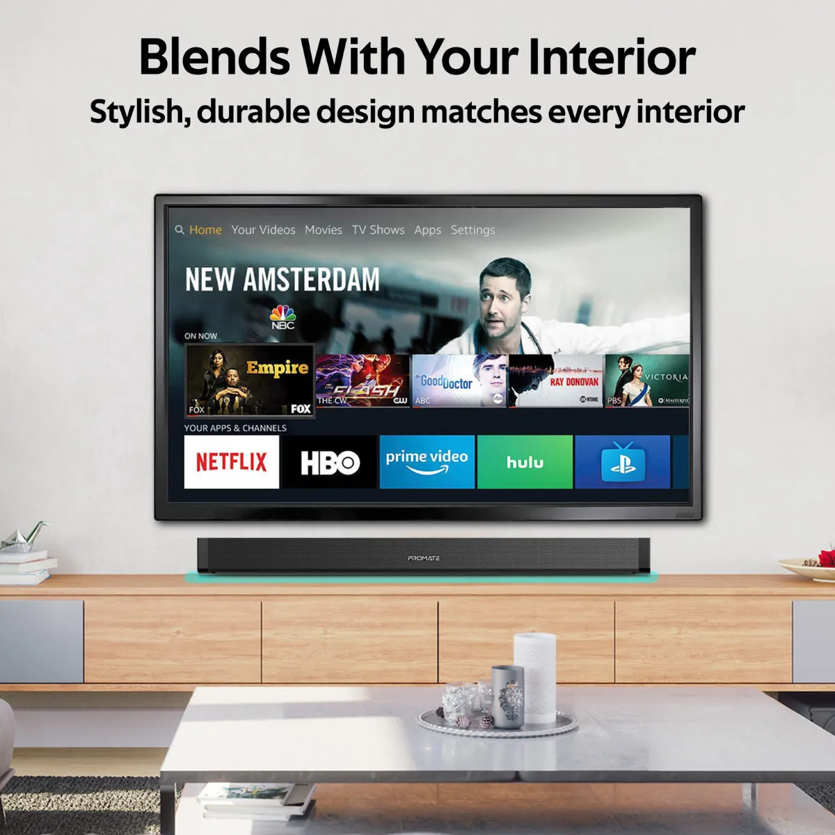 60W High Definition Wireless Stereo SoundBar