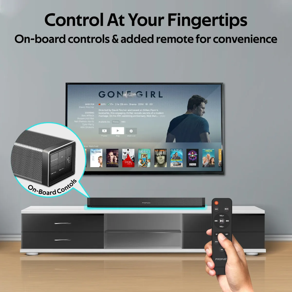 60W High Definition Wireless Stereo SoundBar