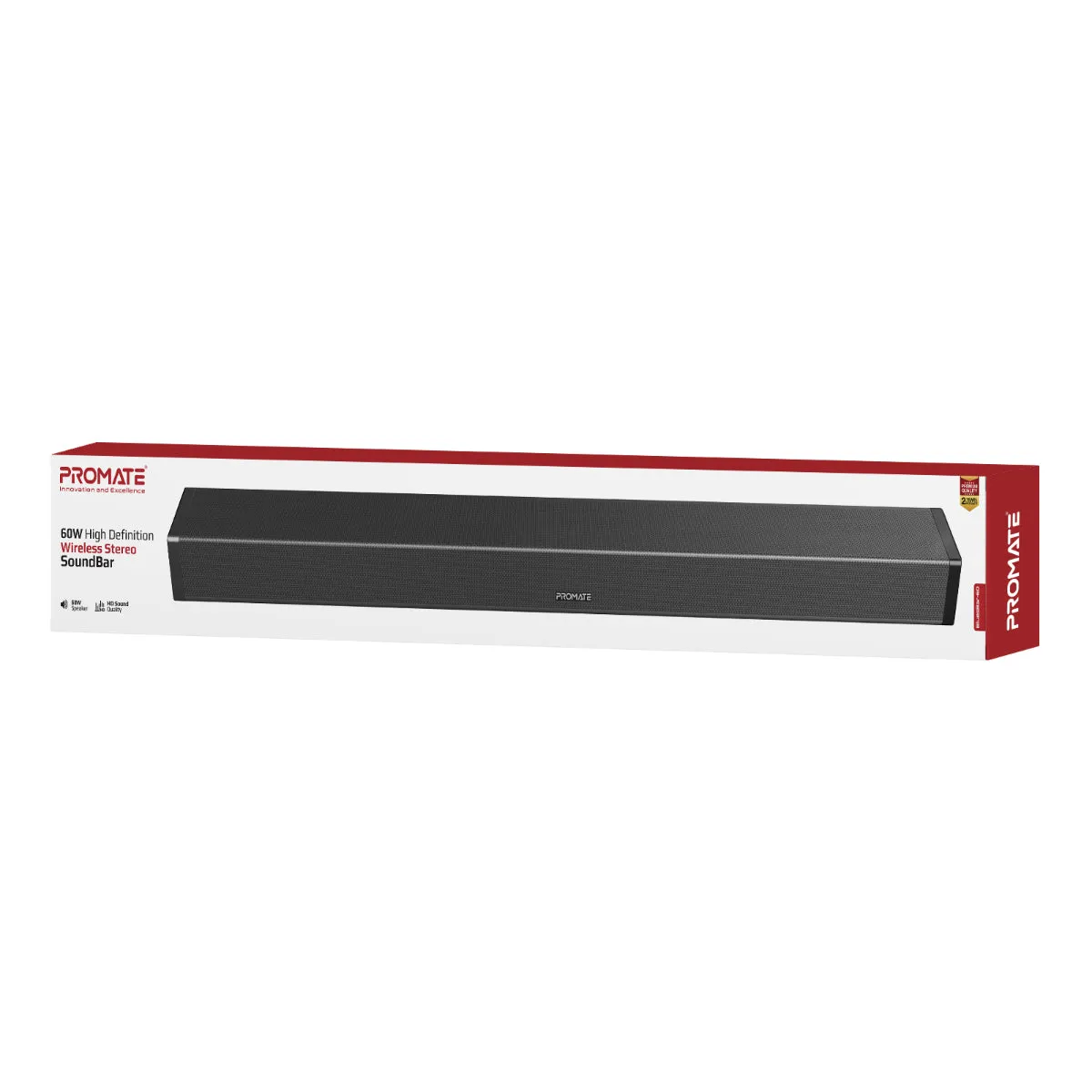 60W High Definition Wireless Stereo SoundBar