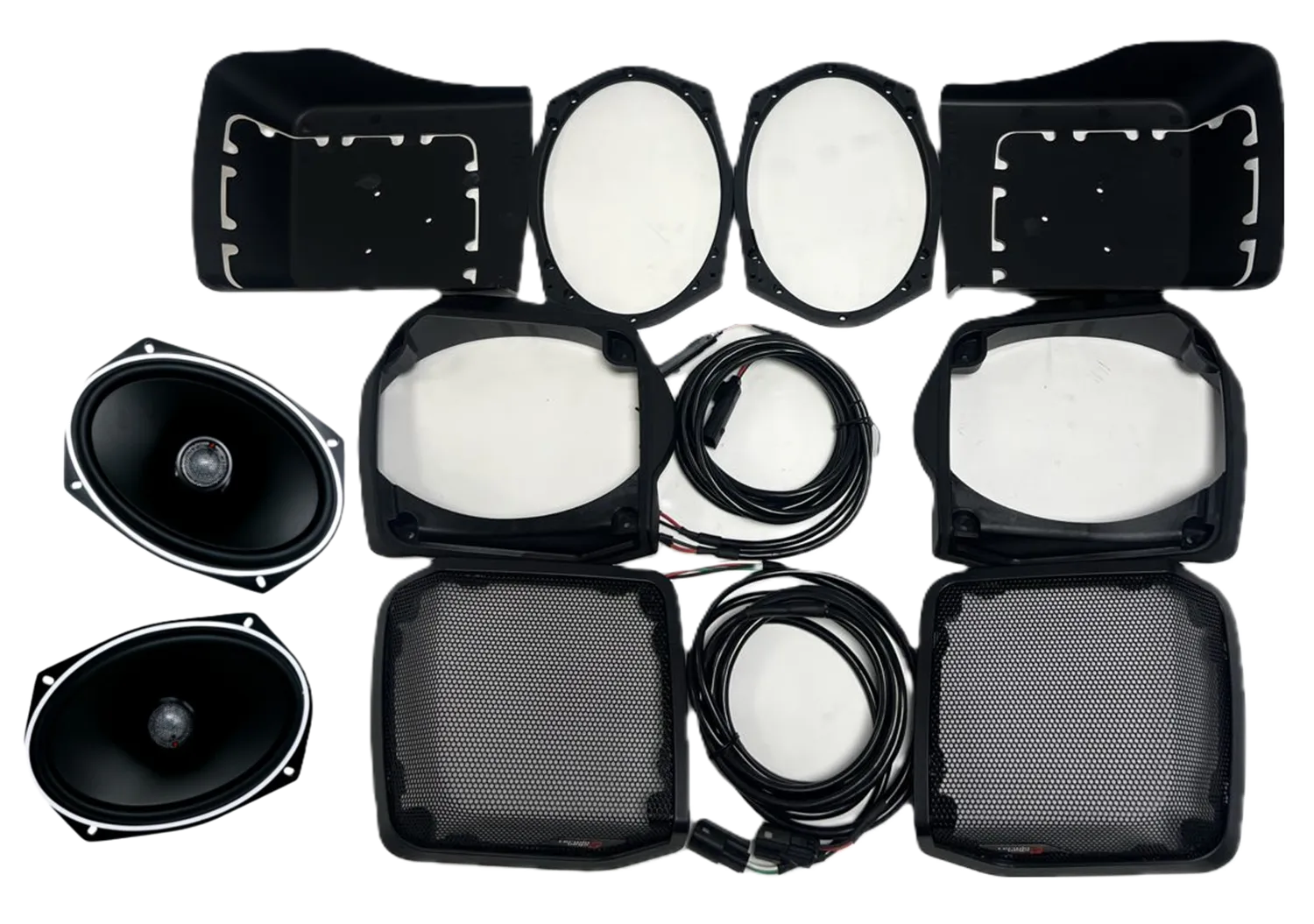 98-2013 Harley Davidson® Cut-in Lid Kit with ST69CX2 - (2Ω) - RPMST692CX2LK13
