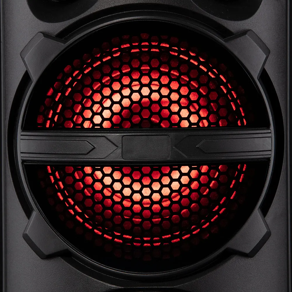 Akai Vibes Dual 6.5inch Bluetooth Portable Party Speaker Black