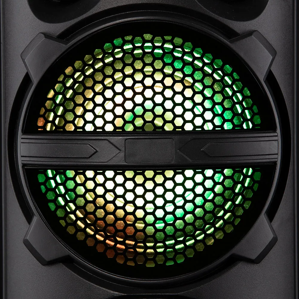 Akai Vibes Dual 6.5inch Bluetooth Portable Party Speaker Black