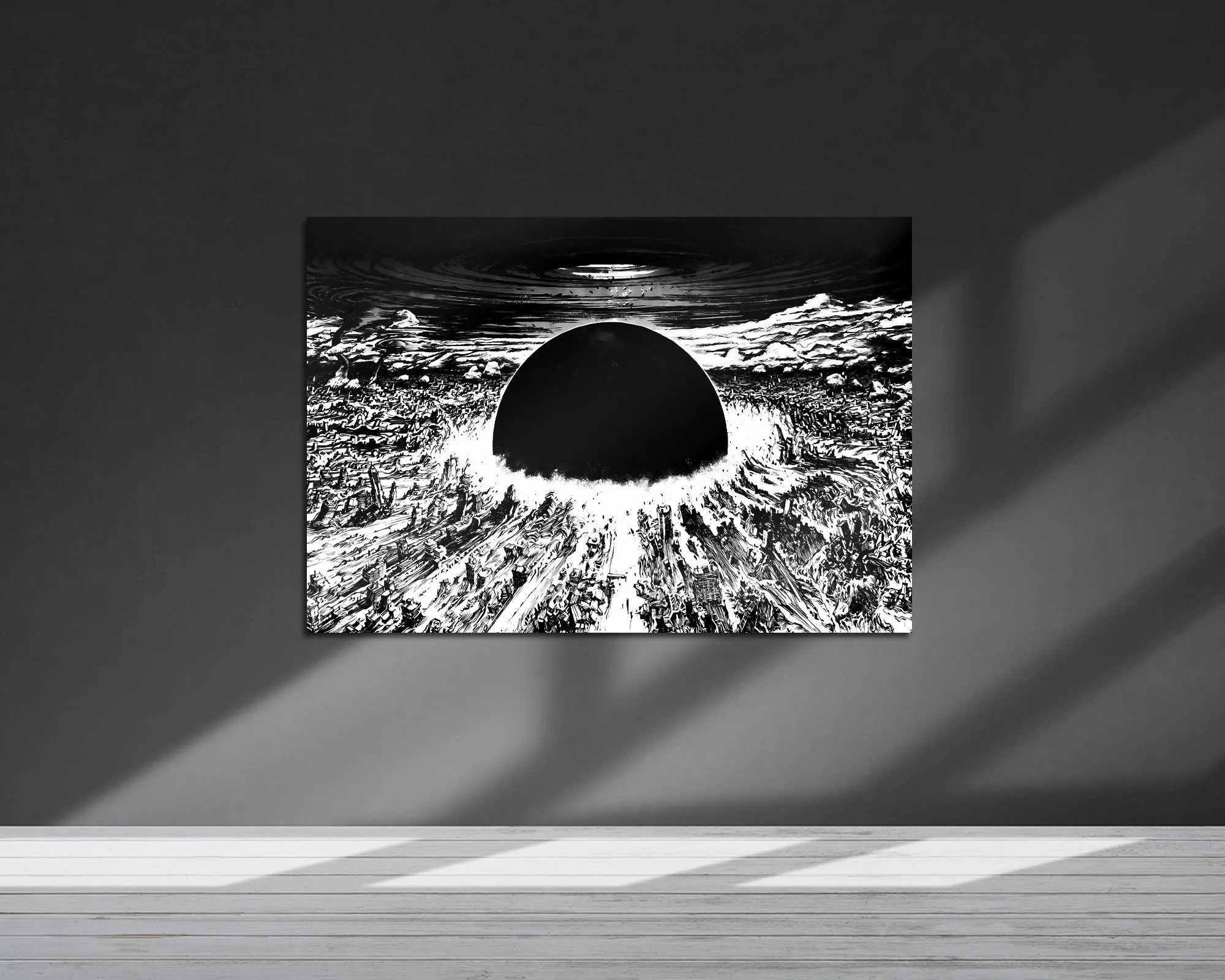 Akira Neo Tokyo Explosion Metal Poster