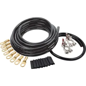 Allstar Performance Battery Cable Kit - 4 Gauge - 1 Battery - Black