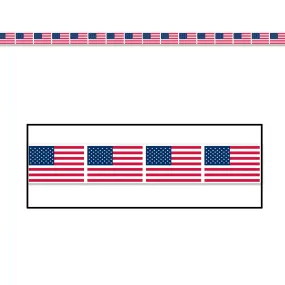 American Flag Party Tape 7.5cm x 6m