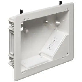 Arlington TVBU810 8 x 10 TV Box with Flange for Home Theater Installations - White