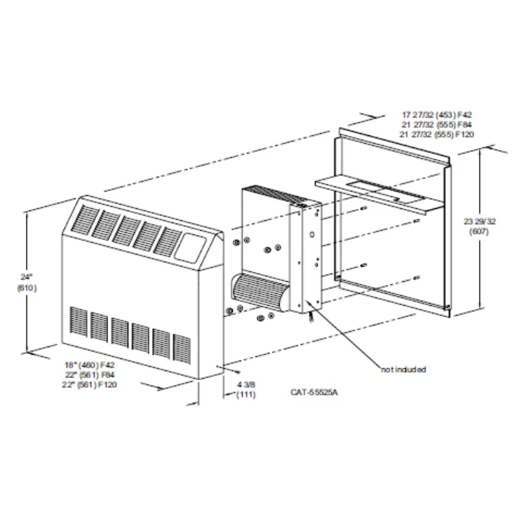 Beacon-Morris F42 Twin-Flo III Surface Mount Cabinet Kit