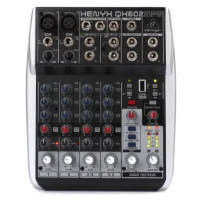 Behringer Xenyx QX602MP3 6-Input 2-Bus Analog Mixer
