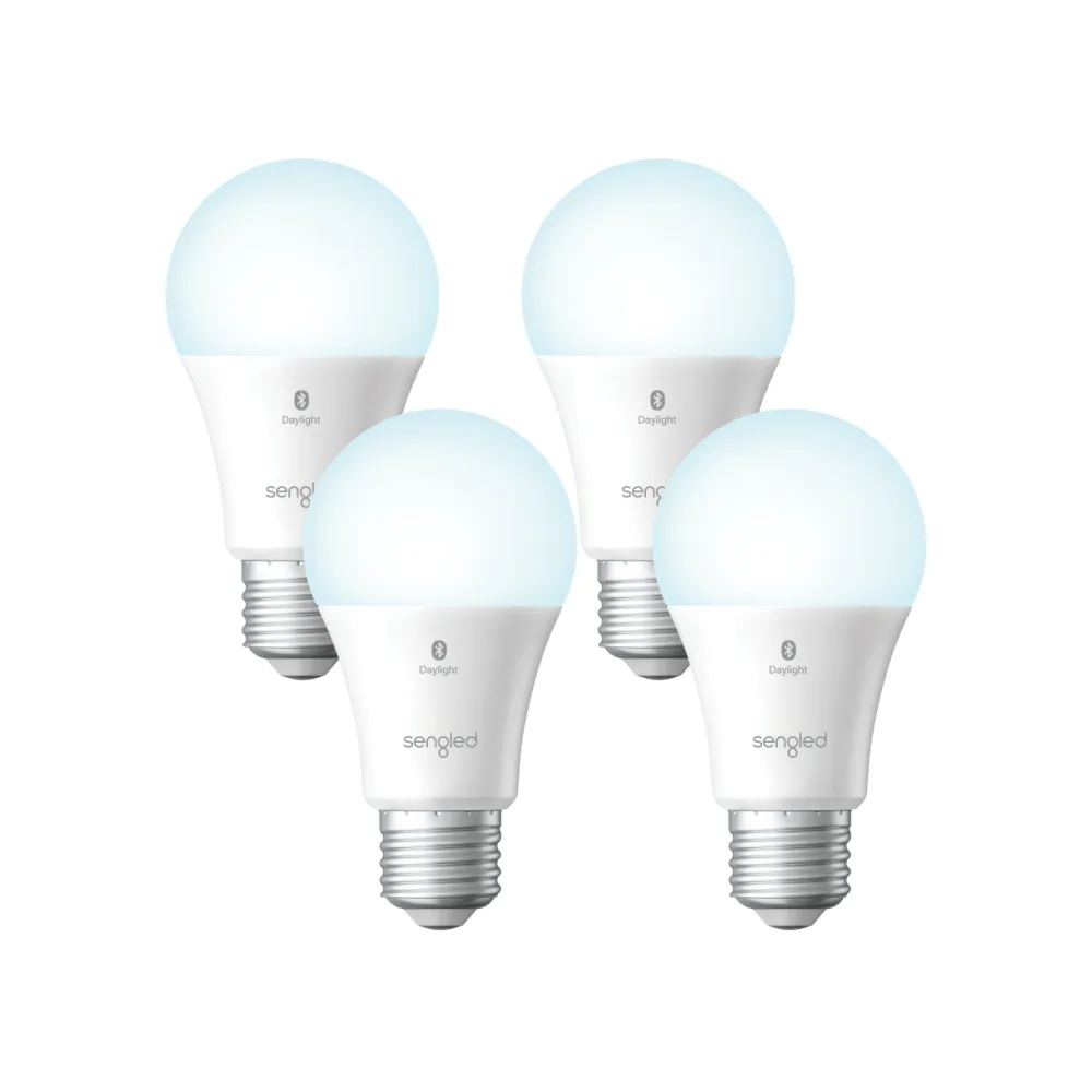 Bluetooth White 5000K A19/E26 4 Packs