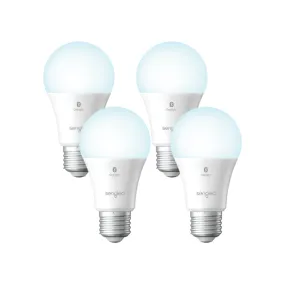 Bluetooth White 5000K A19/E26 4 Packs