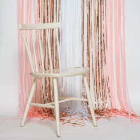 Blush Rose Gold Mix Shimmer Foil Curtain / Balloon Tassel