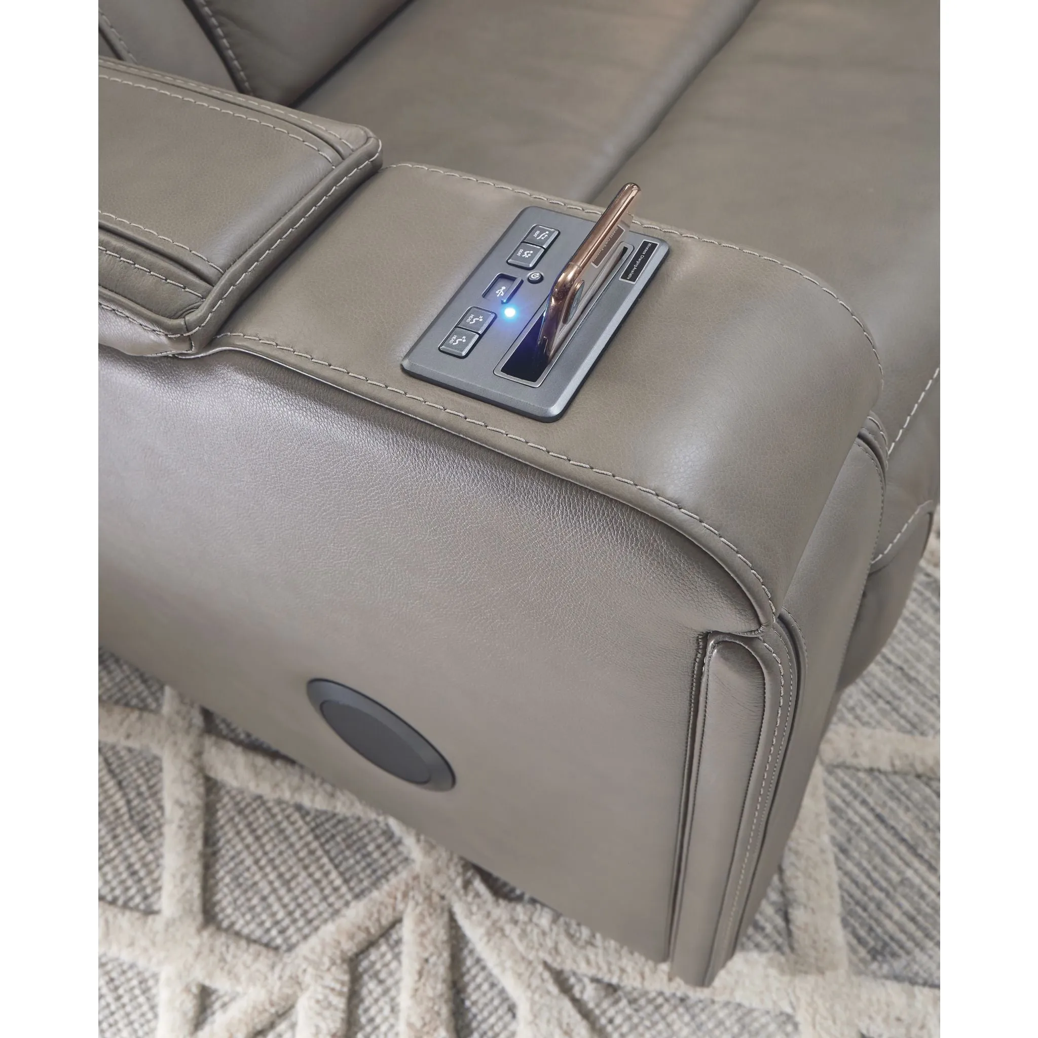 Boerna Power Recliner - Gray