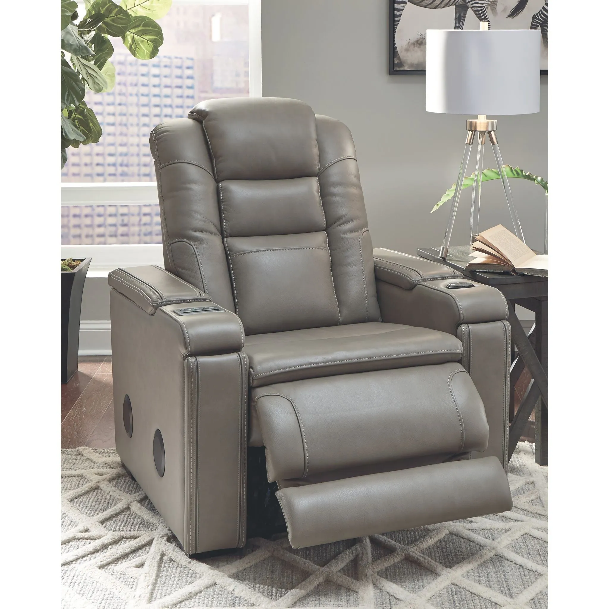 Boerna Power Recliner - Gray