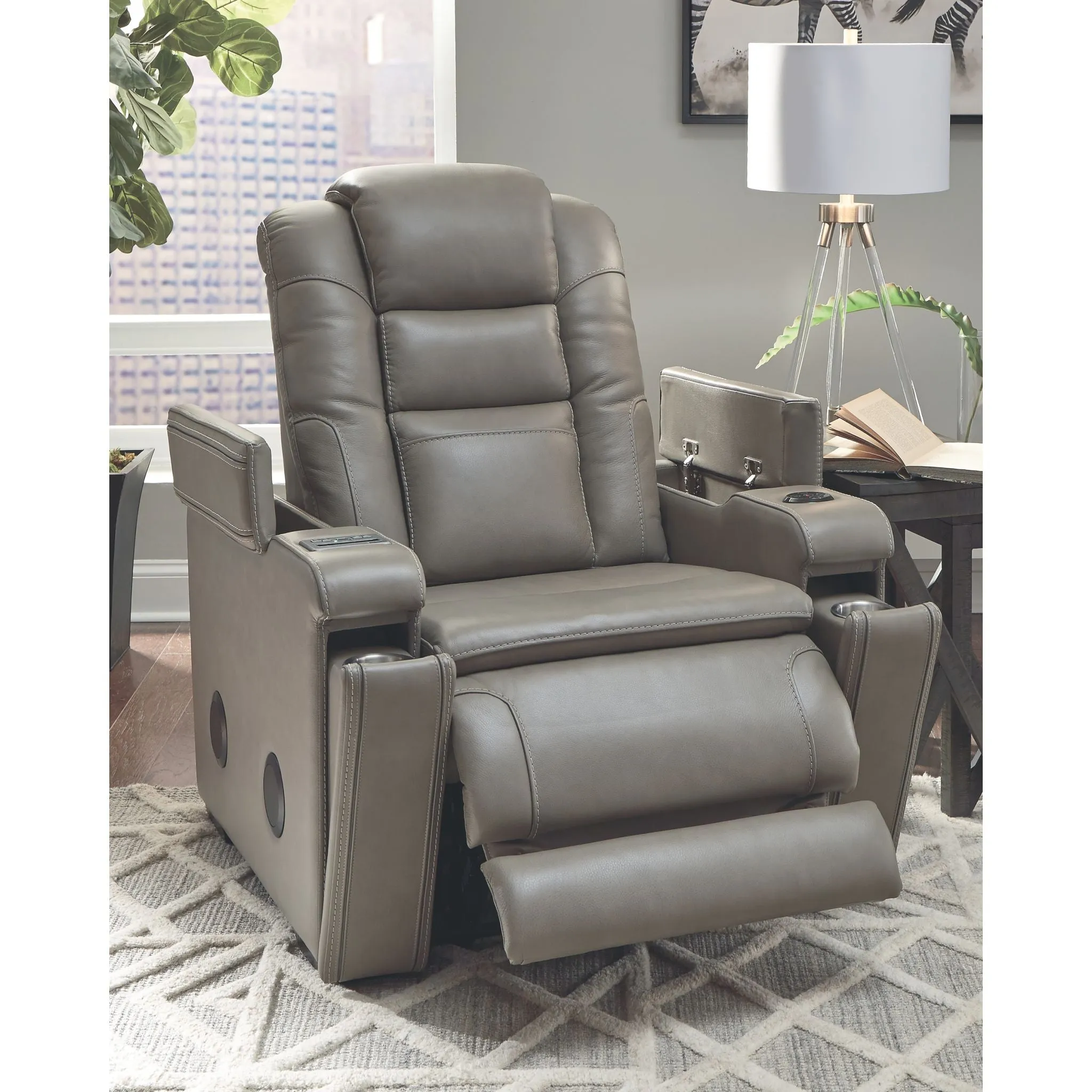 Boerna Power Recliner - Gray