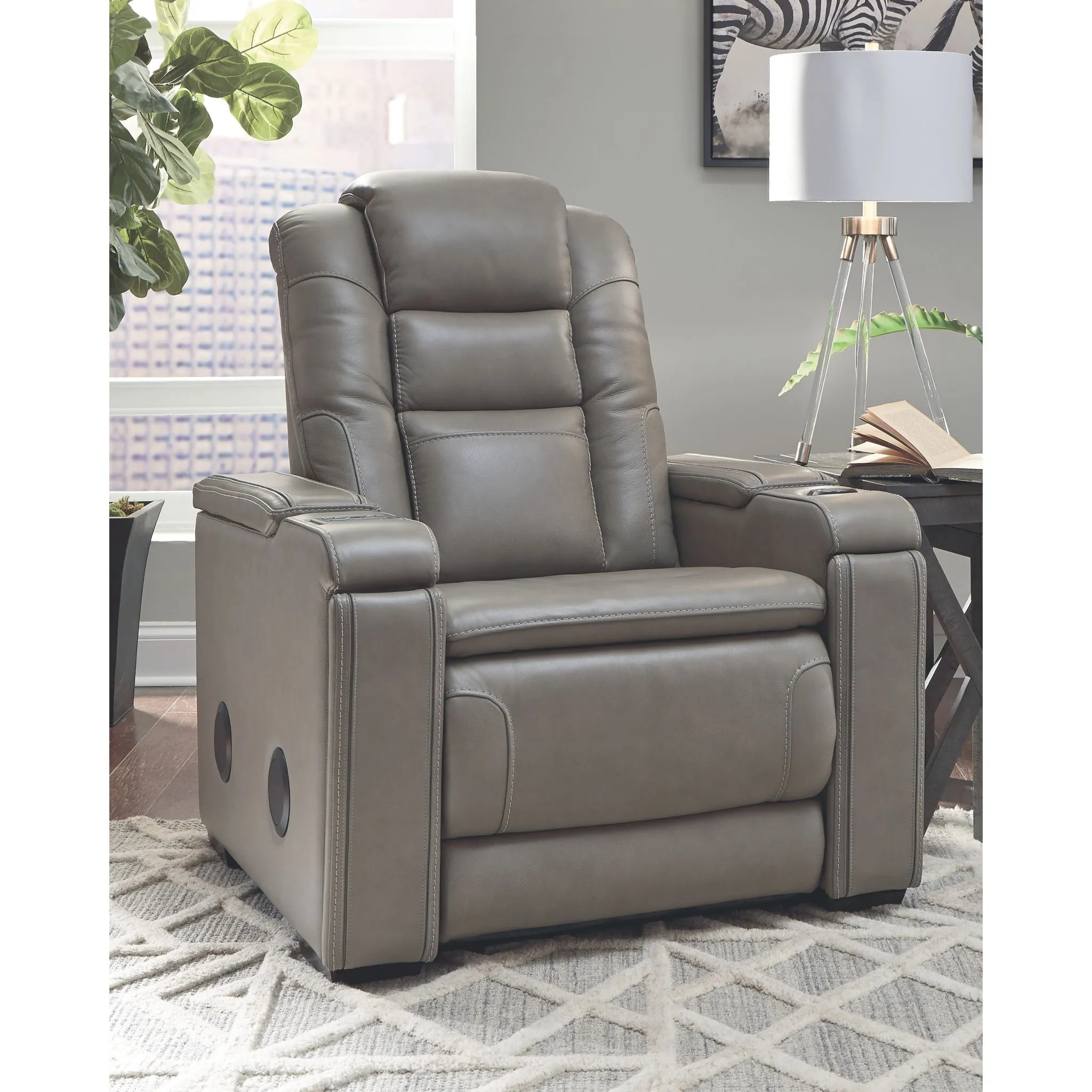 Boerna Power Recliner - Gray