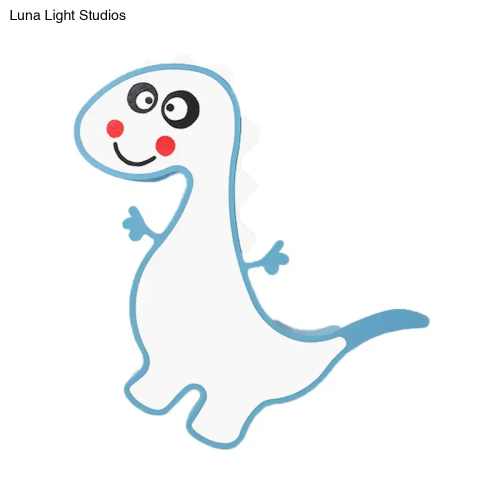 Boys Girls LED Ceiling Light: Dancing Dragon Acrylic Cartoon Flush Ceiling Fixture