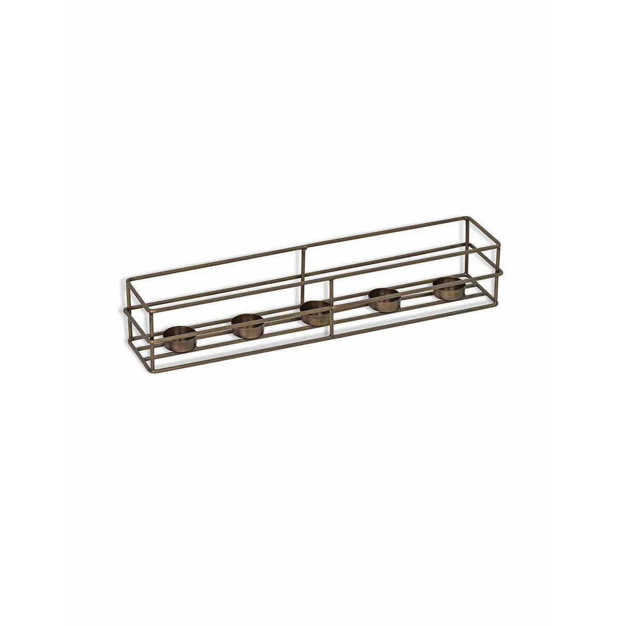 Brompton Tealight Holder | Antique Brass Finish