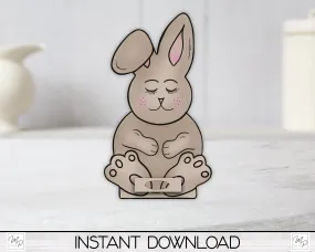 Bunny Easter Egg Stand PNG Bundle, Egg Holder Digital Download for Sublimation Blank Design