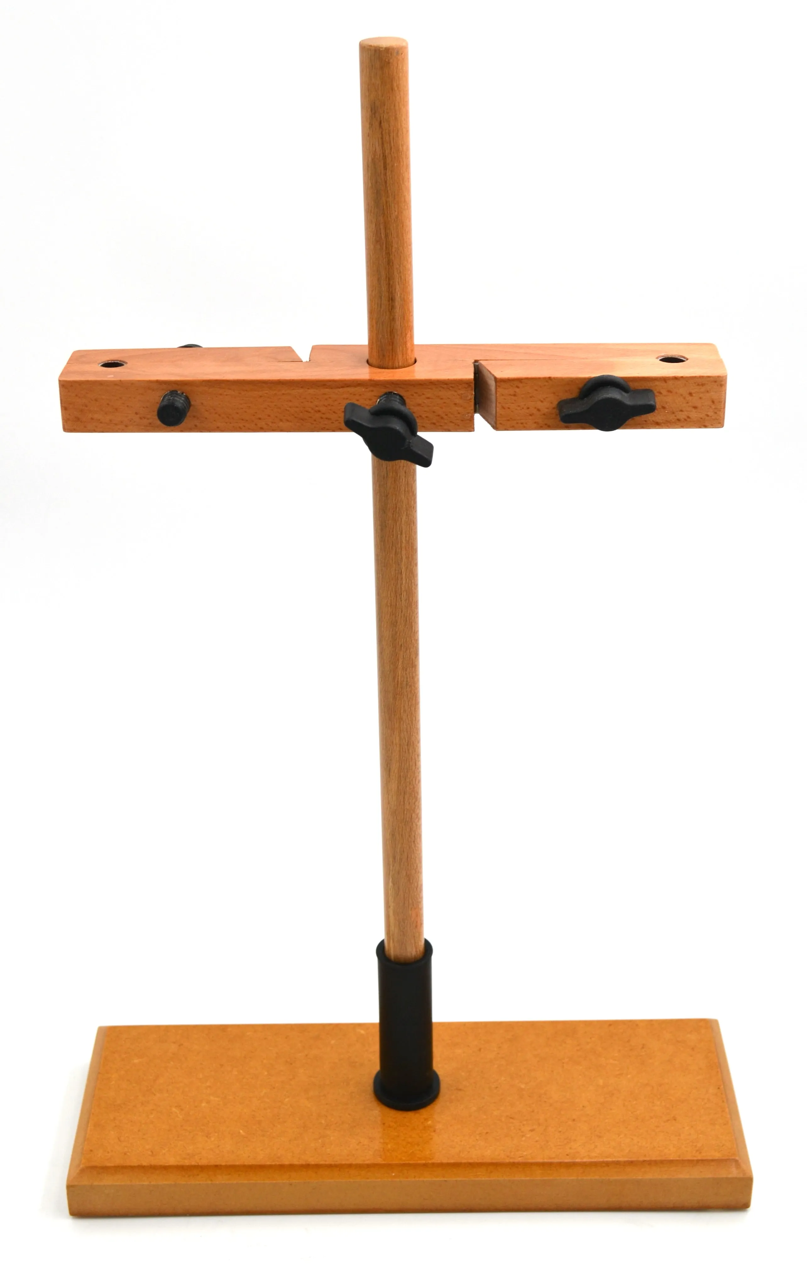 Burette Stand - Double, made of seasoned hardwood