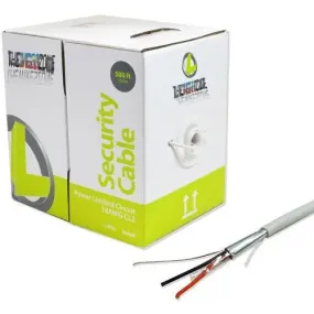 Burglar Alarm 18/2 AWG 500 ft Stranded Shielded Speaker Security Cable