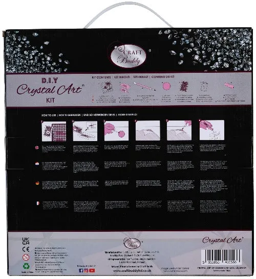 CAK-QVC-3030M-04: Zebra Hugs, 30x30cm Crystal Art Kit