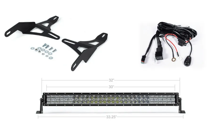 Cali Raised 32" Lower Bumper Hidden LED Light Bar Combo - 2023-2016 Toyota Tacoma