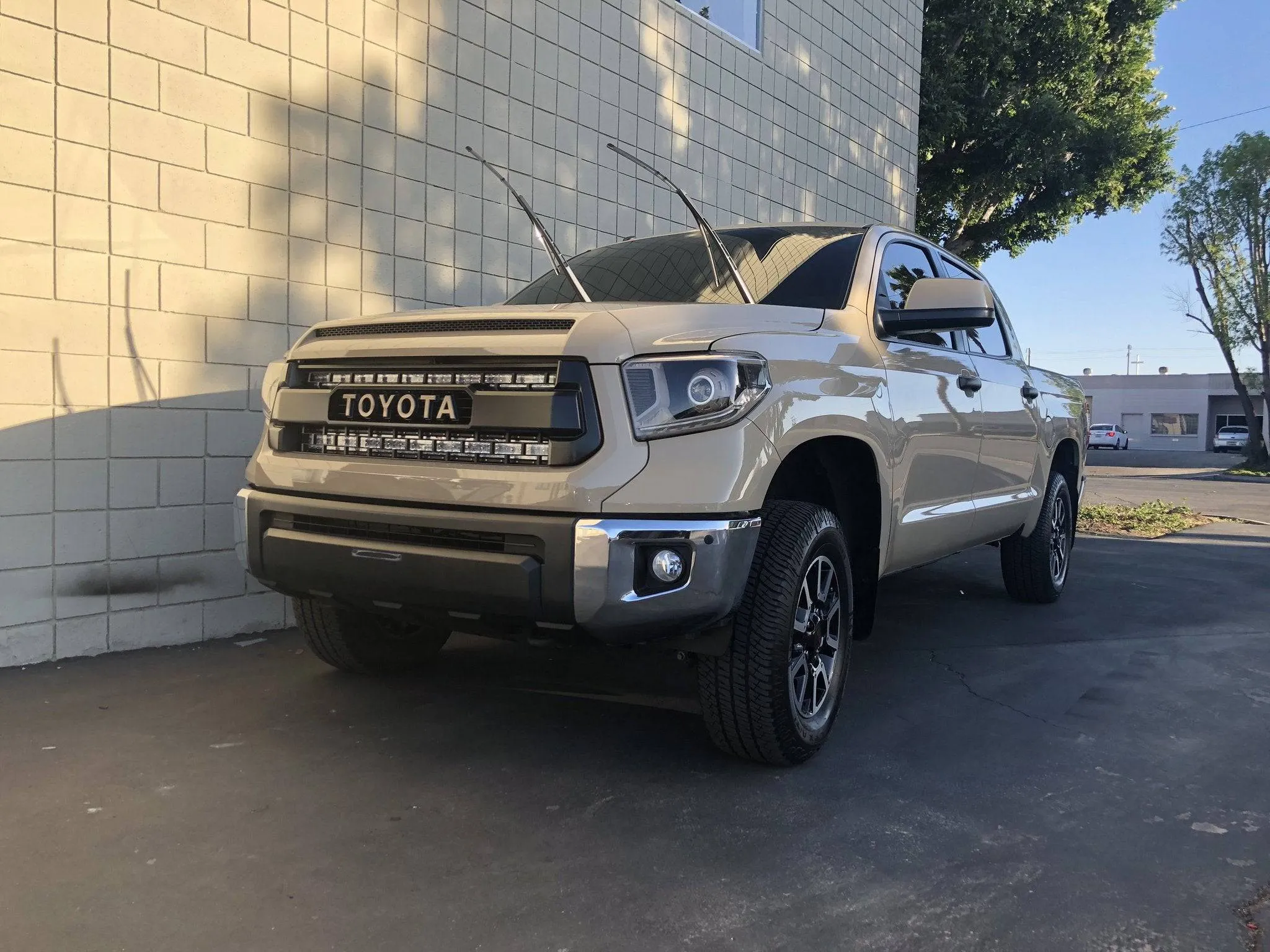 Cali Raised 42" Hidden Grille Curved LED Light Bar - 2014-2021 Toyota Tundra