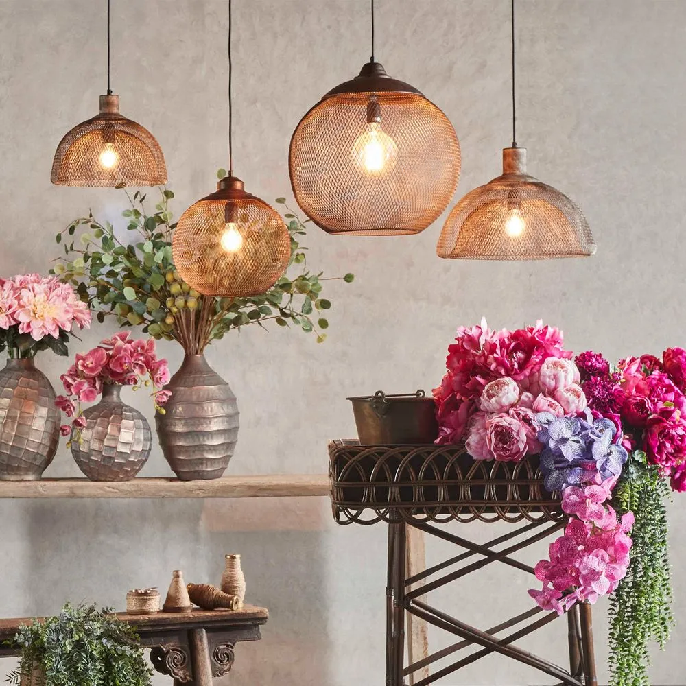 Carlo Large Hanging Lamp in Rustic