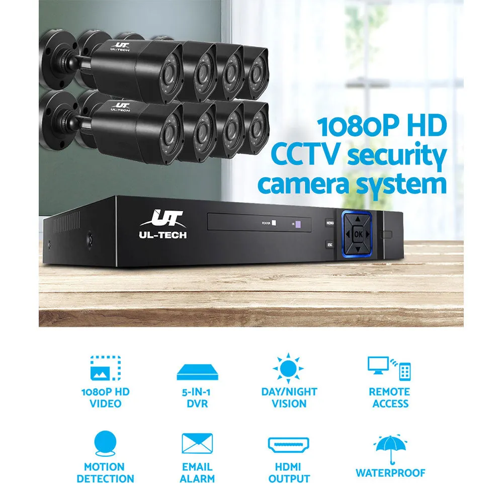 CCTV Security System 8CH DVR 8 Cameras 1080p