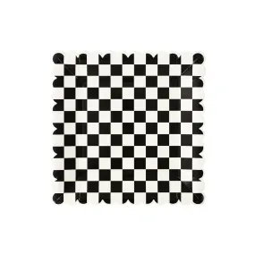 Checkered Paper Plate