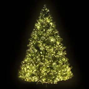 Christmas Tree 2.4M Xmas Tree with 3190 LED Lights Warm White