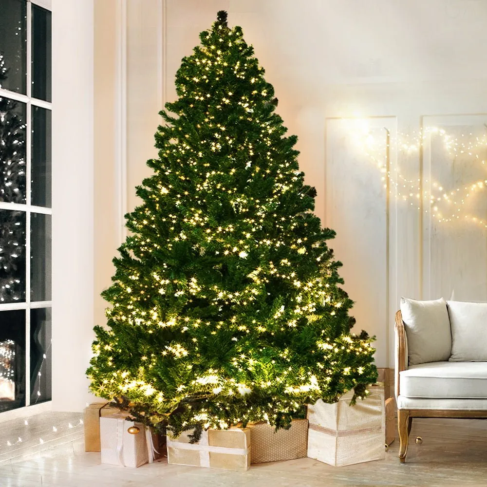 Christmas Tree 2.4M Xmas Tree with 3190 LED Lights Warm White