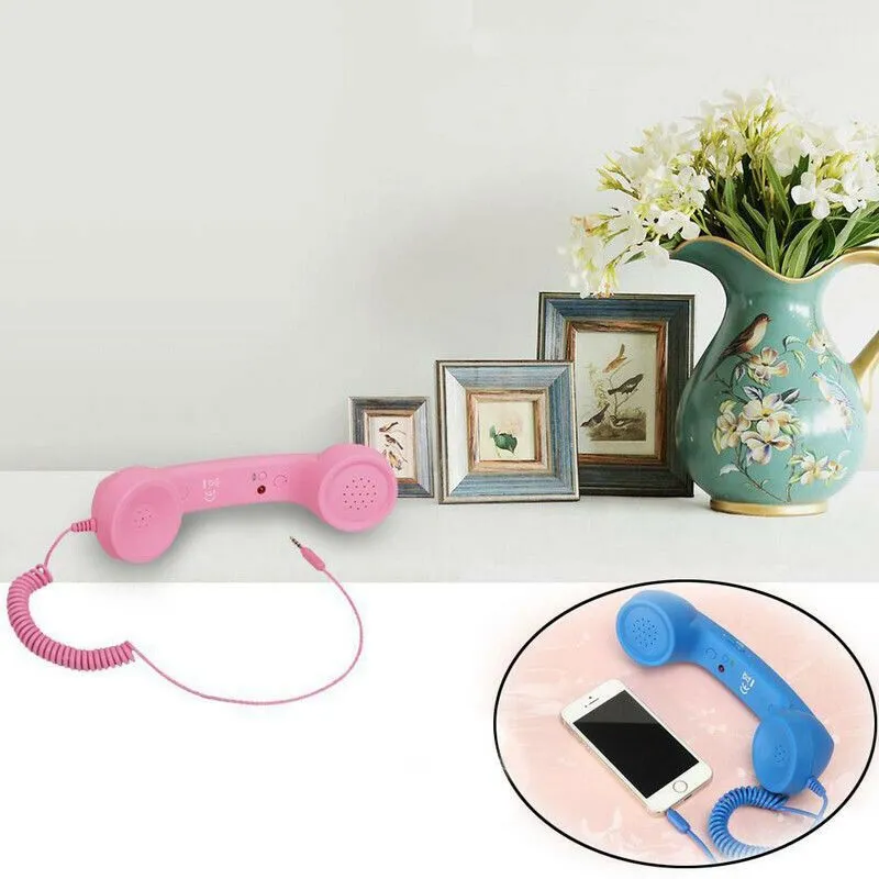 Classic retro telephone Handset Mini Mic Speaker