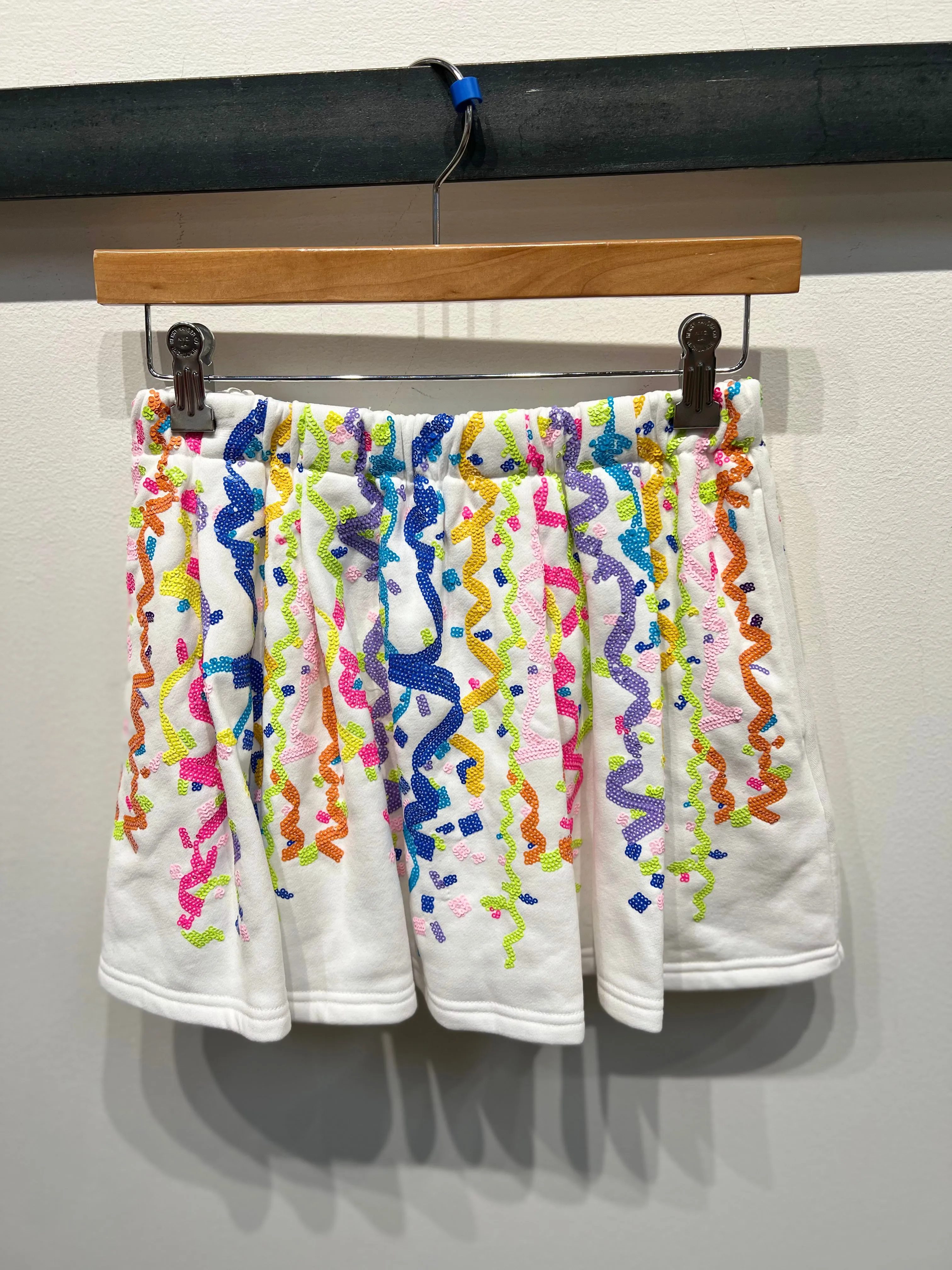 Confetti Streamers Skort - White [Queen of Sparkles]