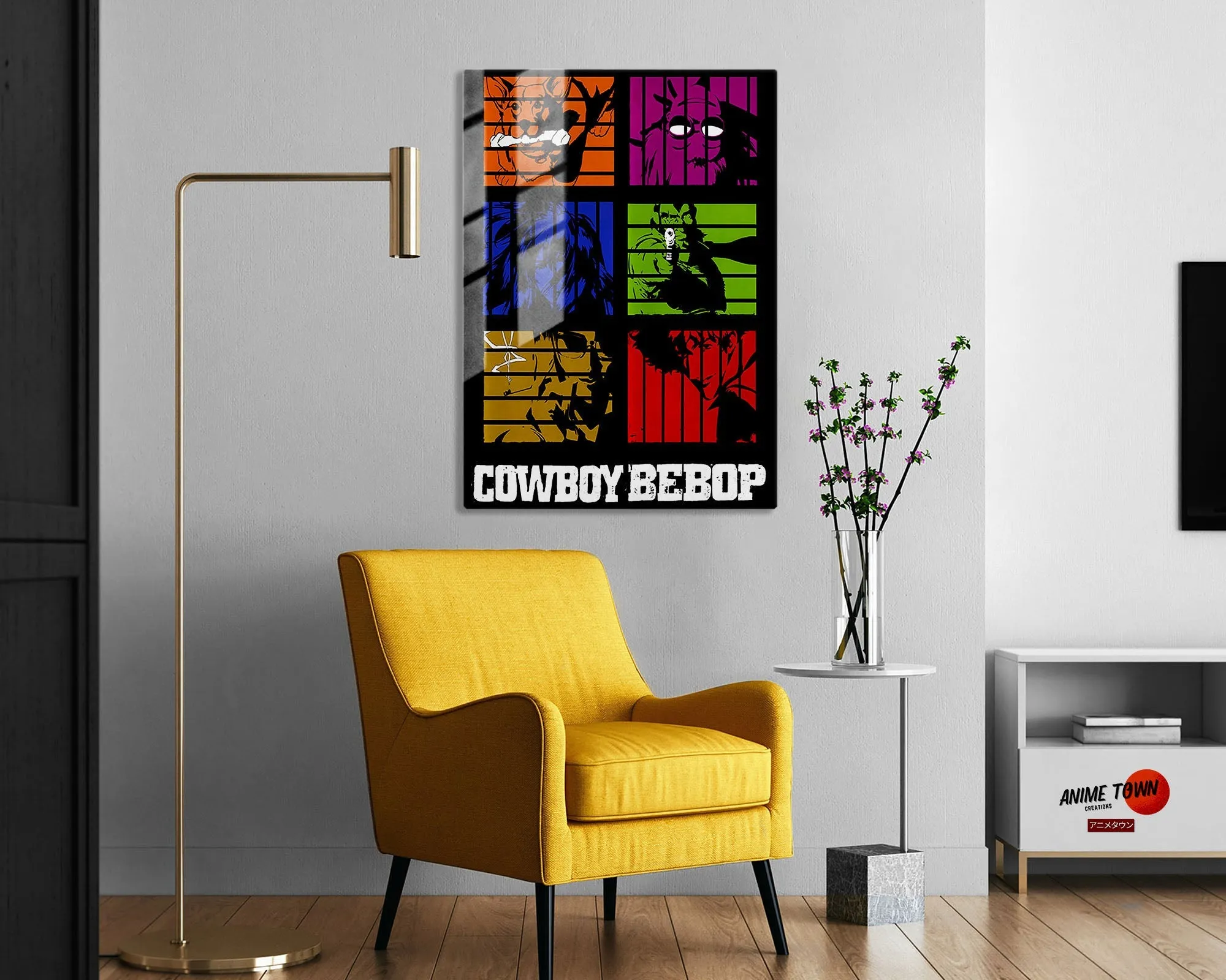 Cowboy Bebop Minimalist Metal Poster