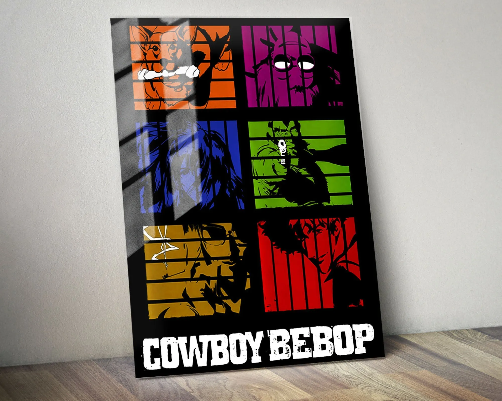 Cowboy Bebop Minimalist Metal Poster
