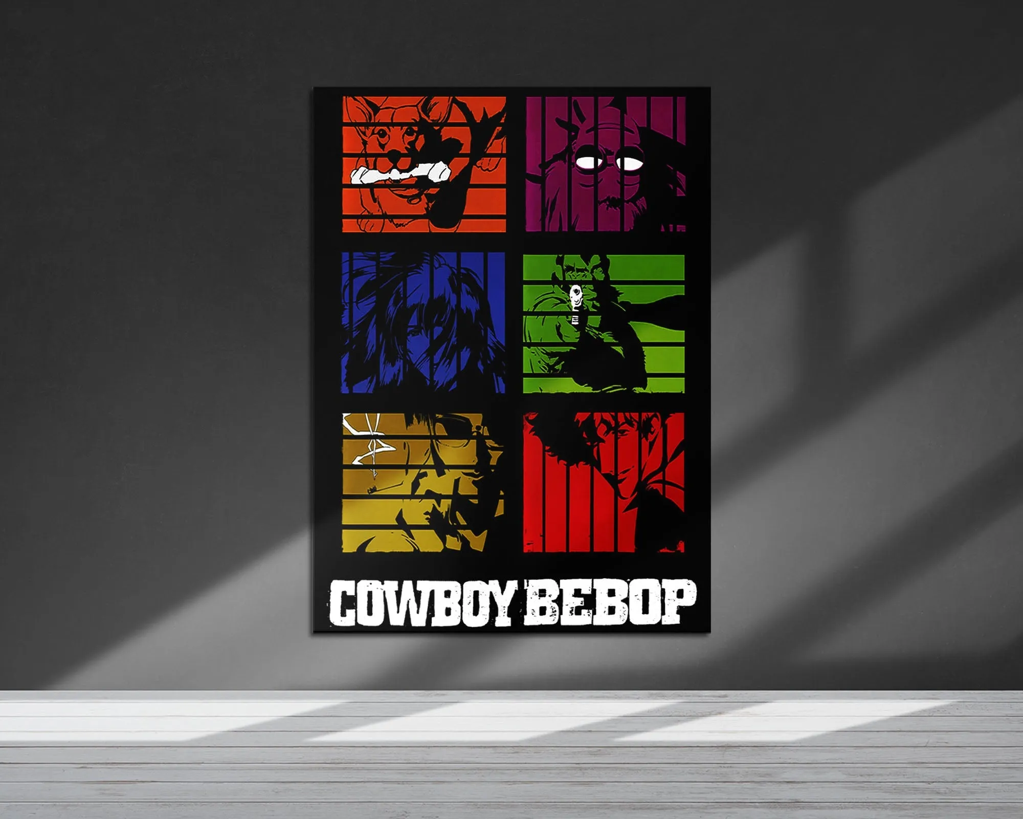 Cowboy Bebop Minimalist Metal Poster