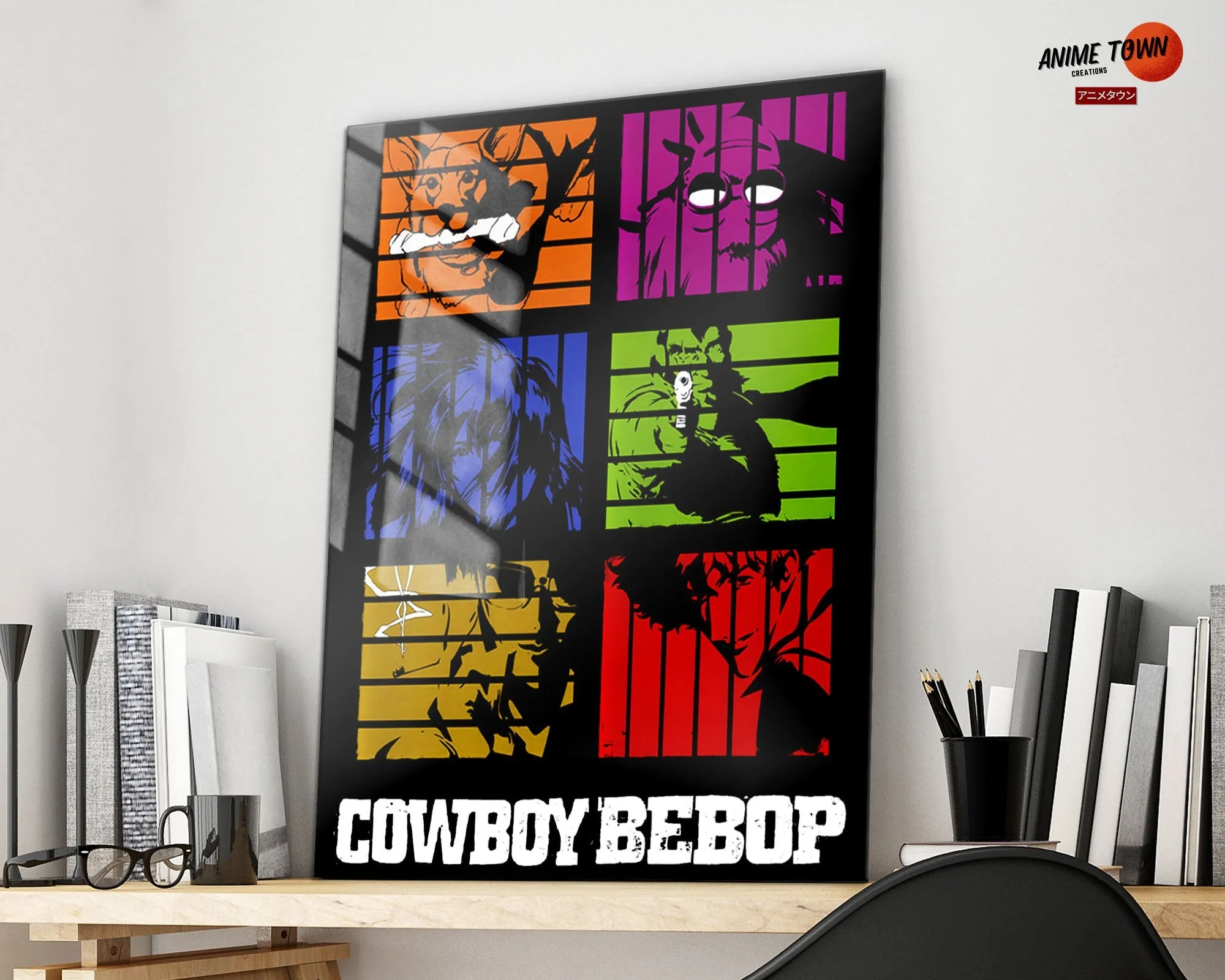 Cowboy Bebop Minimalist Metal Poster